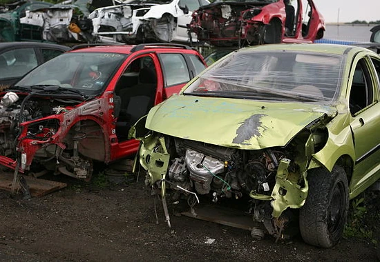Image of damaged cars